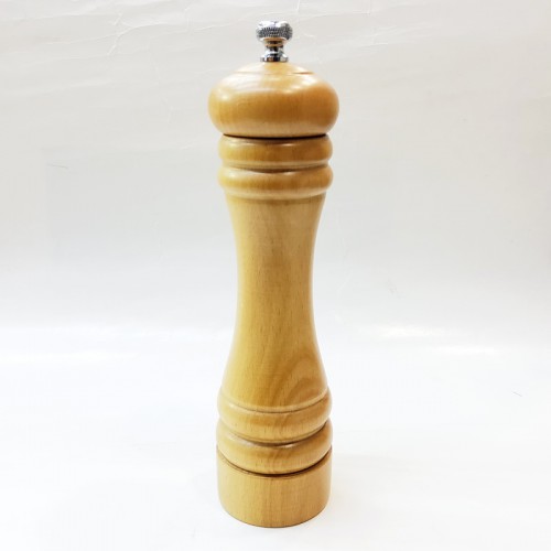 #MJSG8-NC; 8" wood salt grinder NC