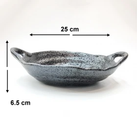 #NK-3434; Ceramic bowl with 9.5" w. holder #NK 