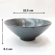 #NK-3472; Ceramic bowl 9" #NK 