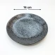 #NK-3847; Ceramic plate Rd. 6" #NK