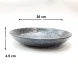 #NK-3854; Ceramic deep plate 10" Rd. #NK       