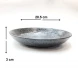 #NK-3878; Ceramic deep plate 8" Rd. #NK                               