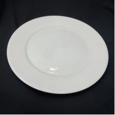 #PP10;  Ceramic white plate 10 inch..