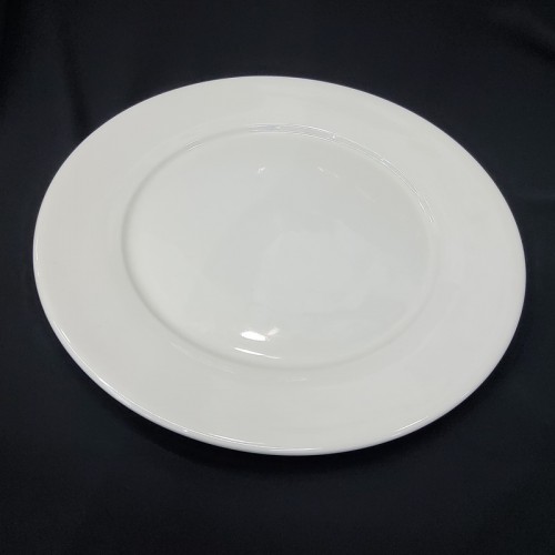 #PP10;  Ceramic white plate 10 inch