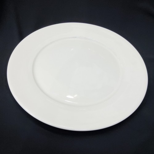 #PP11; Ceramic white plate 11" RD.   