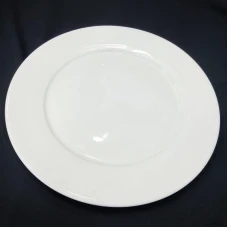 #PP12; Ceramic white plate 12" RD ..