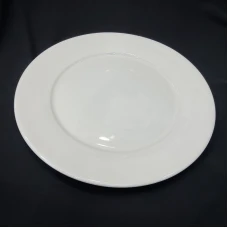 #PP8;  Ceramic white plate 8 inch..