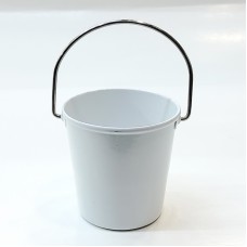 #SB4745-WT;  Metal mini bucket - WT..