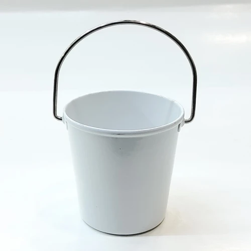 #SB4745-WT;  Metal mini bucket - WT