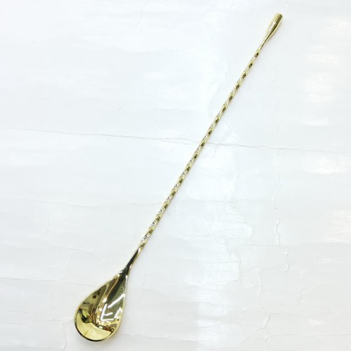 #SDS30-G;  S/S bar spoon 30cm GD