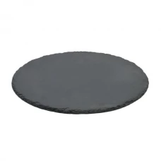 #SLT30R; Slate serving board round 30cm..