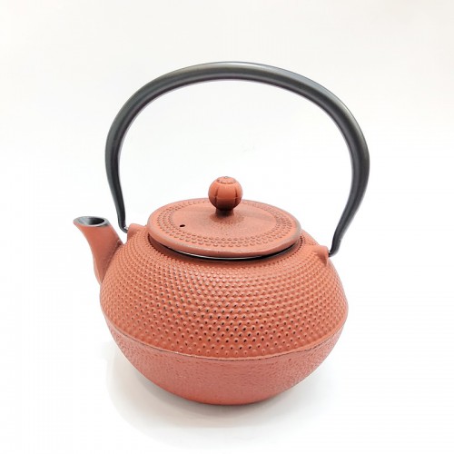 #SQ3482-R; Cast iron tea pot 0.9L #R 