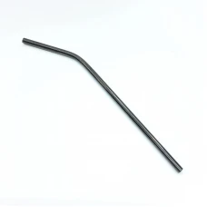 #SWXG6-BK;  S/S straw bent 6mm BK..