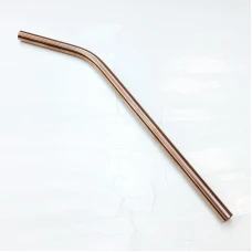 #SWXG8-RG;  S/S straw bent 21.5cm RG..