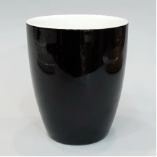 #T200-BK; Ceramic cup 200ml - BK..