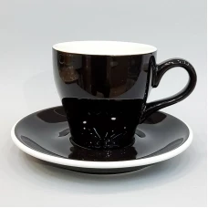 #TL180-BK; Coffee cup + saucer 180ml #T ..