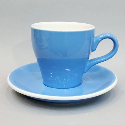 #TL180-BL; Coffee cup + saucer 180ml #T /BL