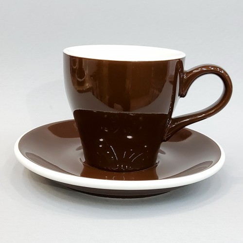 #TL180-BN; Coffee cup + saucer 180ml #T /BN