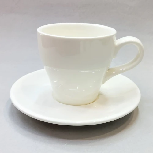 #TL180-WT; Coffee cup + saucer 180ml #T / WT 