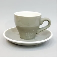 #TL80-GY; Coffee cup + saucer 80ml #T /G..