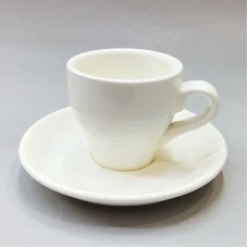 #TL80-WT; Coffee cup + saucer 80ml #T /W..