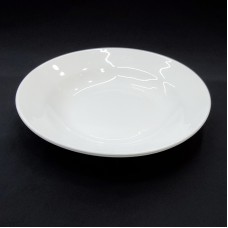 #TP7; Ceramic soup plate 7" white..