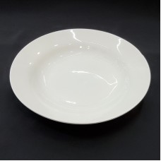 #TP8; Ceramic soup plate 8" white..