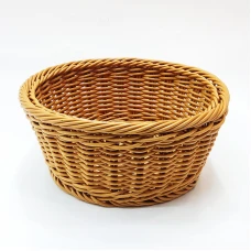 #WK211695-BG;  PP rattan basket round Be..