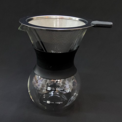 #WM1242-200; Glass coffee pot with filter 200ml