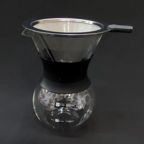 #WM1242-200; Glass coffee pot with filter 200ml