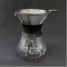 #WM1259-400; Glass coffee server 400ml..