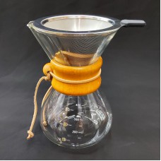 #WM1266-400; Glass coffee pot w.filter 0..