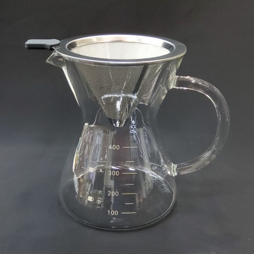 #WM1365-400;  Glass coffee pot 0.4L