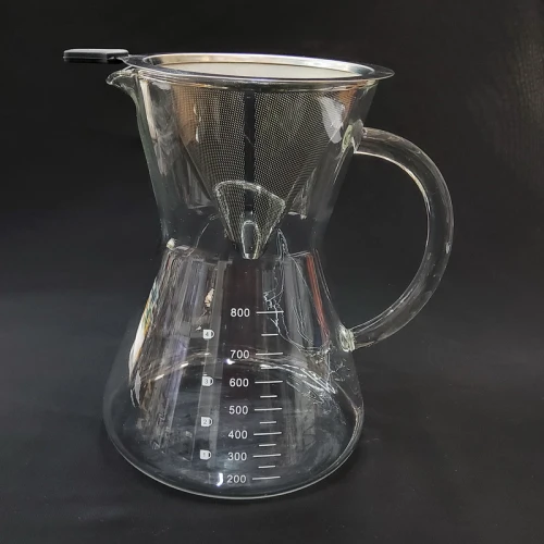 #WM1372-800; Glass coffee pot 0.8L