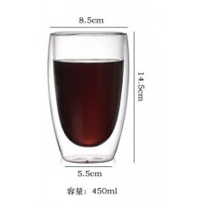 #WM2393-450; Double wall glass 450ml..