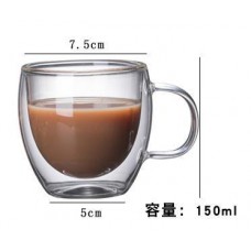 #WM4182-150; Double wall glass 150ml..