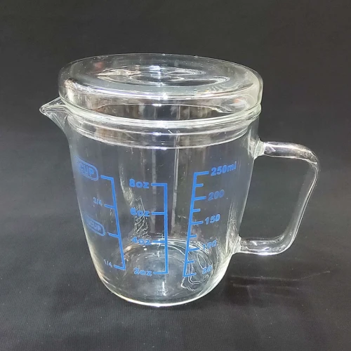 #WM4298-250; Glass measuring cup 250ml