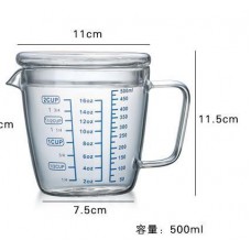 #WM4298-500; Glass measuring cup 500ml..