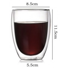 #WM6360; Double wall glass 350ml..