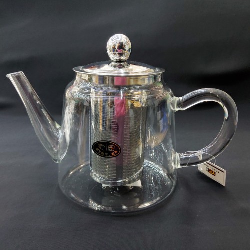 #YF6011;  Glass tea pot #11, 800ml