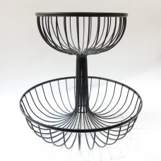 #YM16149;  Metal 2-tier basket 16149..