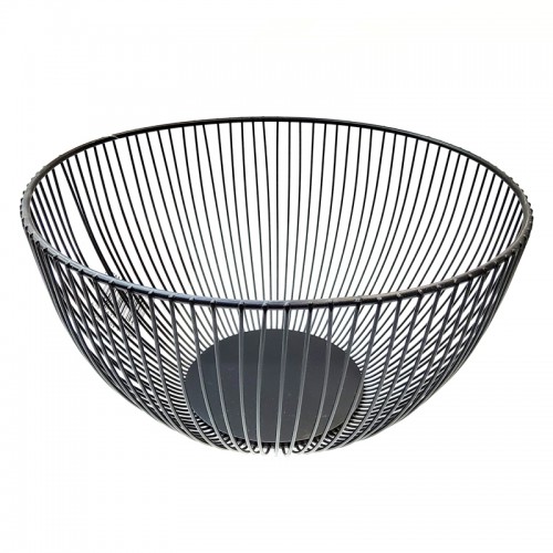 #YM3100B; Metal fruit basket black