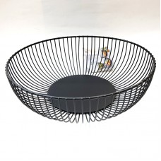 #YM3101B; Metal fruit basket black..