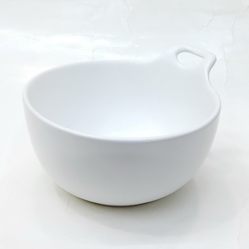 #YQ2683;  Ceramic salad bowl WT 4.5 inch