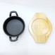 #YY16R;  Cast iron pan rd.16cm + wood