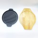 #YY2049; Cast iron pan 24cm Rd. + wood 