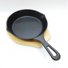 #YY2150-20W; Cast iron pan round 20cm + ..