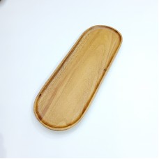 #AC4014;  Acacia wood oval plate 40x14cm..