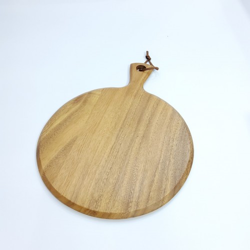 #AC4131;  Acacia wood pizza board 41x31cm