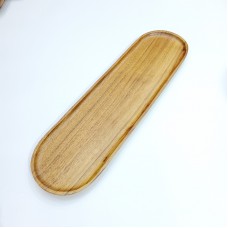 #AC5014;  Acacia wood plate 50x14cm..